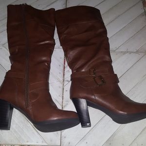 Style & Co Brown Knee High Boots